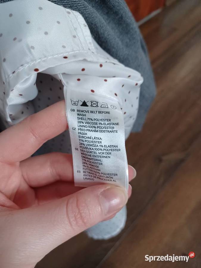 Elegancka szara sukienka MIDI HM rozmiar L Rzeszów