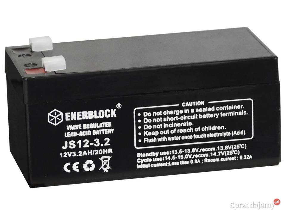 Akumulator ENERBLOCK AGM JS1232 12V 32Ah Poznań