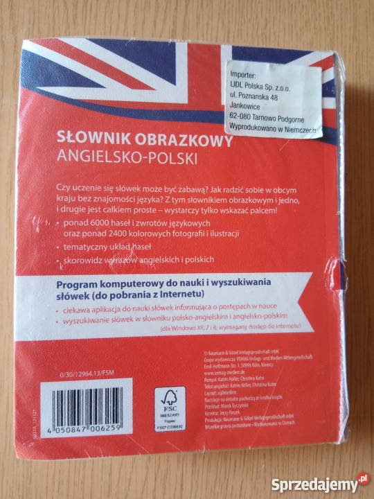 Słownik obrazkowy angielskopolski 6000 haseł z
