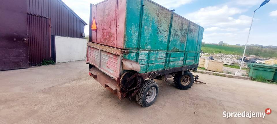 Przyczepa dwuosiowy rozrzutnik śląskie Zamarski sprzedam