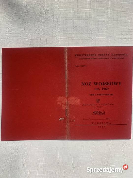 Nż wojskowy WZ 1967 opis i użytkowanie KOPIA Militaria