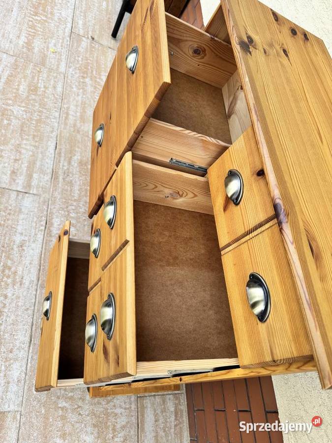 Szafka drewniana apteczna sosnowa komoda Garwolin