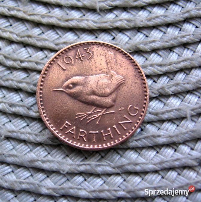 Wielka Brytania 1 Farting 1943r Numizmatyka Kalisz