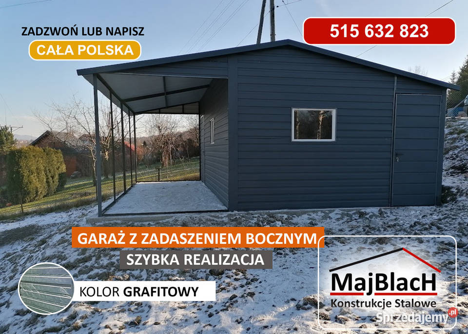 A185Garaż Blaszany Złoty Dąb MAGAZYN Blaszak