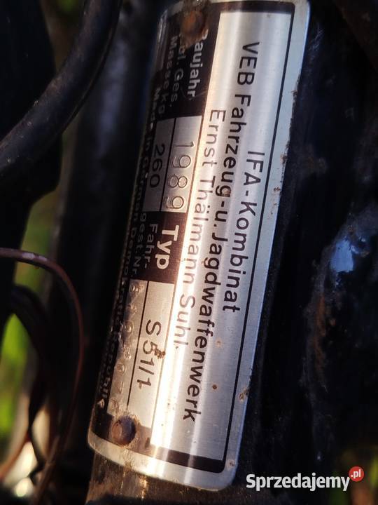 Simson S51 z 1989 roku zarejestrowany dwusuwowy Simson łódzkie sprzedam