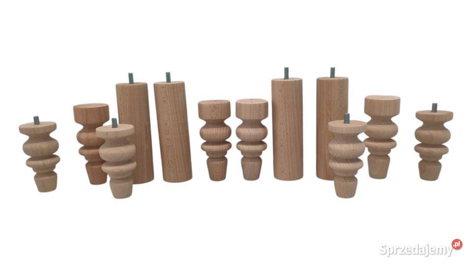 nóżki nogi toczone komoda buk bukowe dolnośląskie Lubań