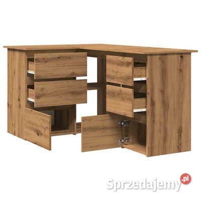vidaXL Biurko narożne dąb artisan 145x100x76 Biurka Warszawa sprzedam