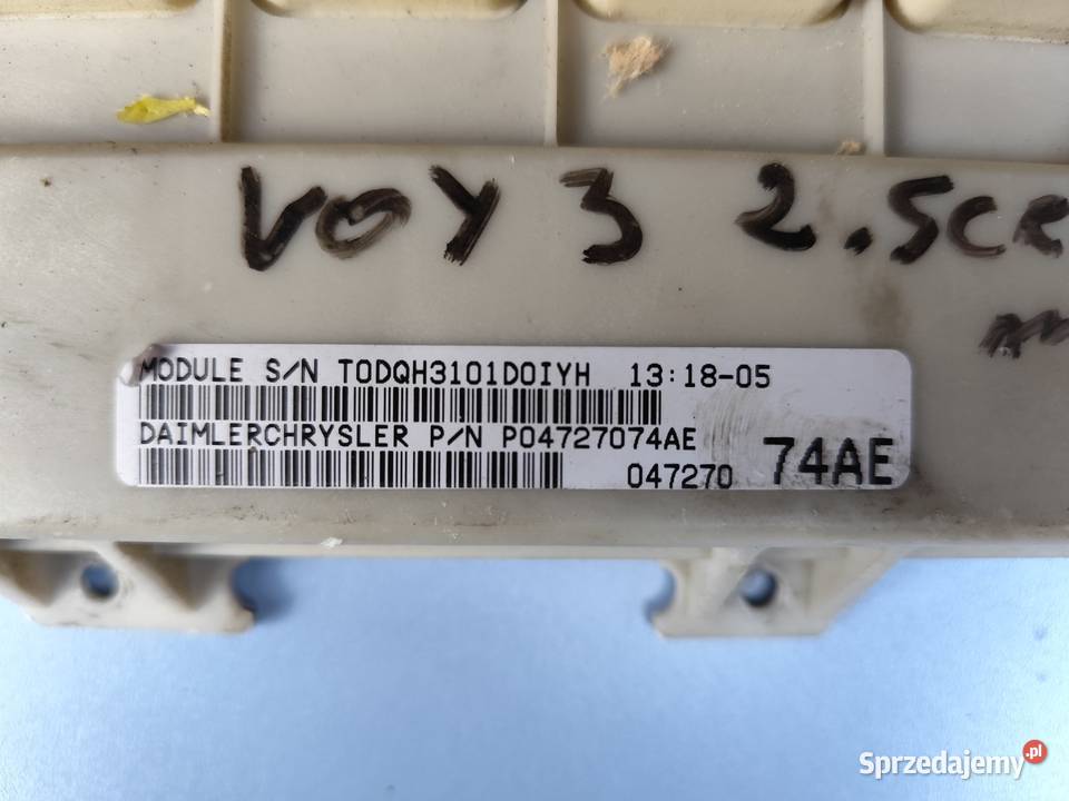 Chrysler body komputer podkarpackie Mielec