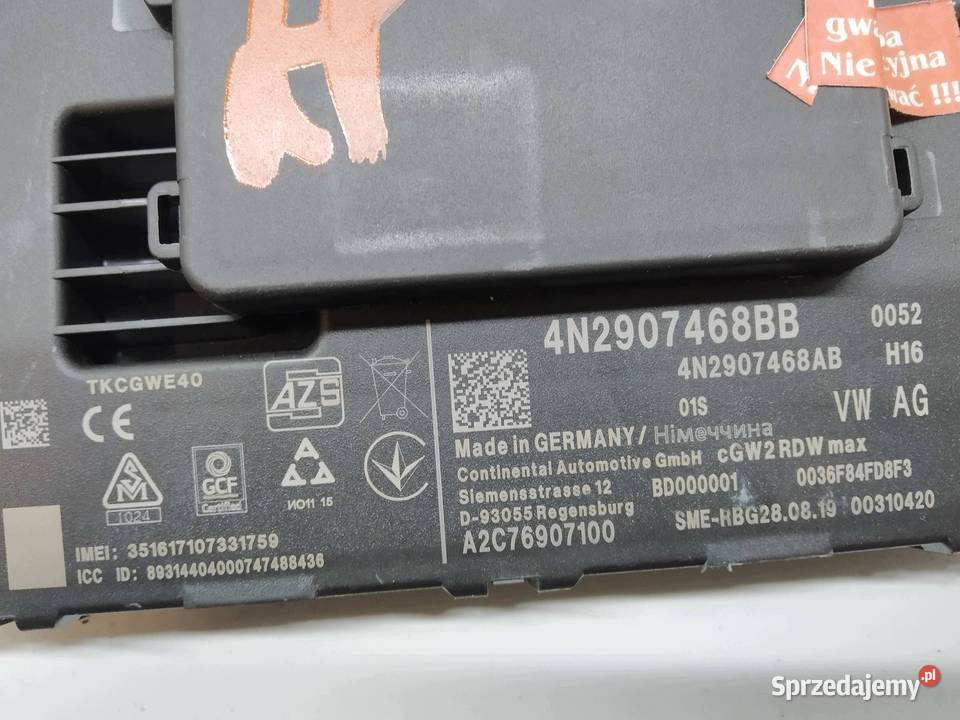 MODUŁ LEGALNY 4N2907468BB Audi A6 V 2018 C8 osobowe świętokrzyskie sprzedam