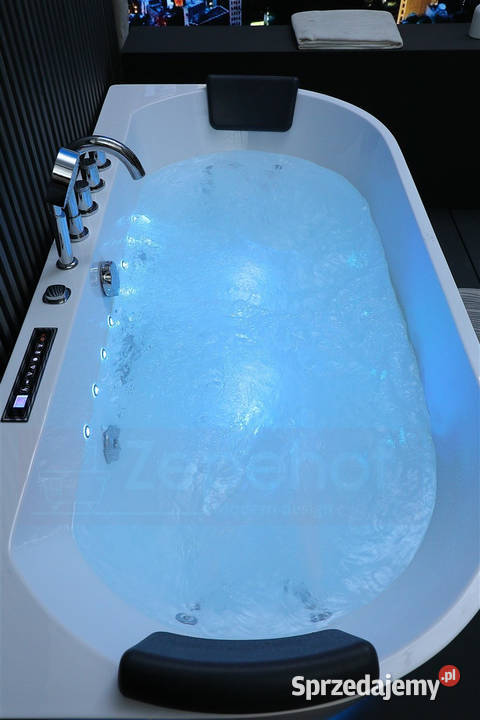 Wanna z hydromasażem EBX802 B prostokątna Wanny Grabówka