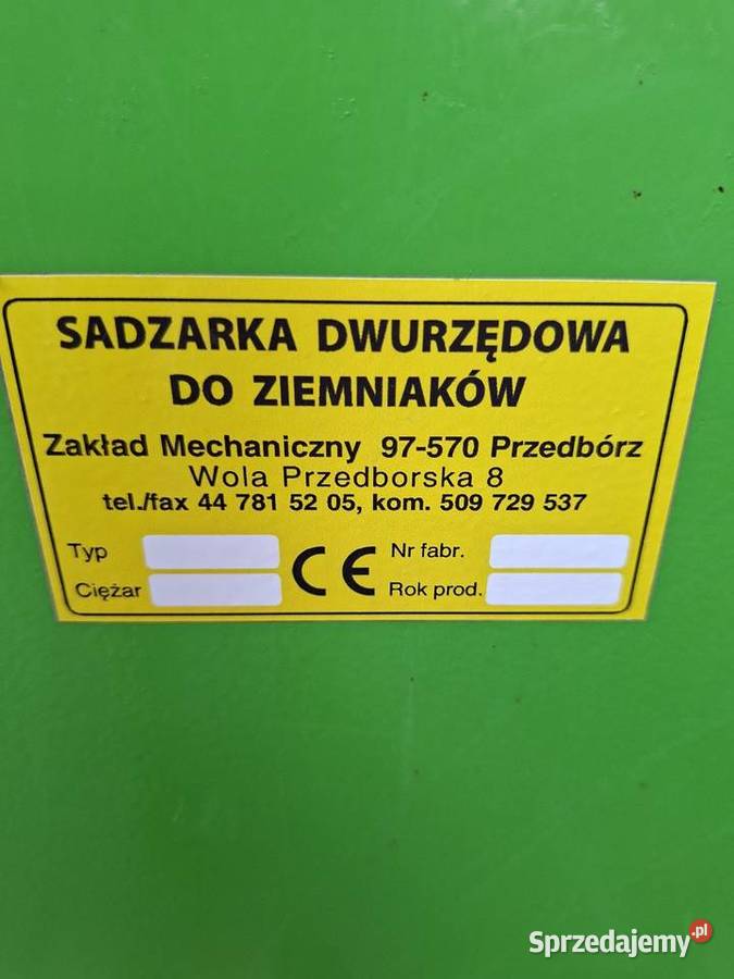 Sadzarka kubelkowa 2021r oryginał super stan nieuszkodzony