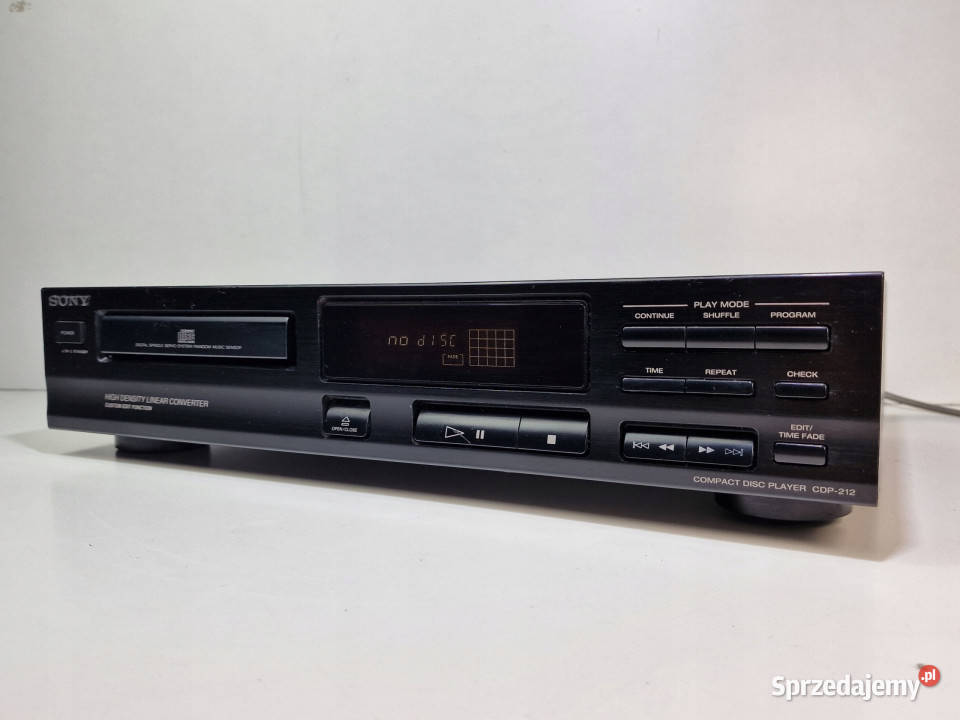 SONY odtwarzacz kompaktowy CD player CDP 212 Międzychód