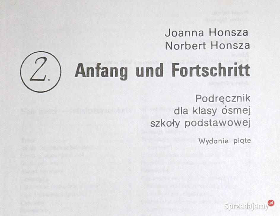 Anfang und Fortschritt 2 Joanna Honsza Norbert Chełm