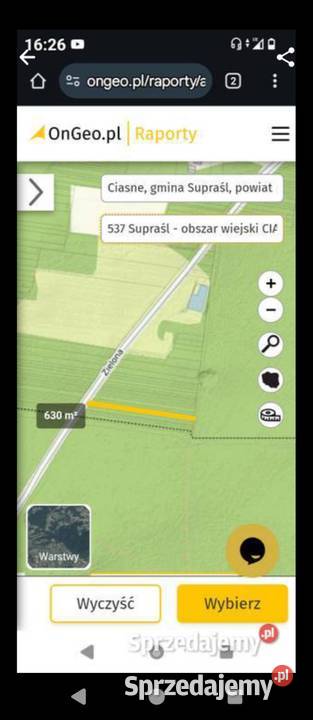 DWIE DZIALKI LEŚNE W PUSZCZY KNYSZYŃSKIEJ Supraśl
