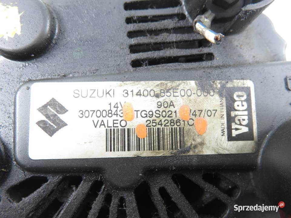 ALTERNATOR OPEL AGILA B 13 CDTI 2542861C TG9S021 osobowe