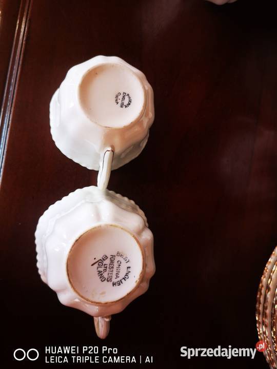 Filiżanka z talerzkiem deserowym Phoenix England Antyki, Sztuka, Kolekcje Gdańsk sprzedam