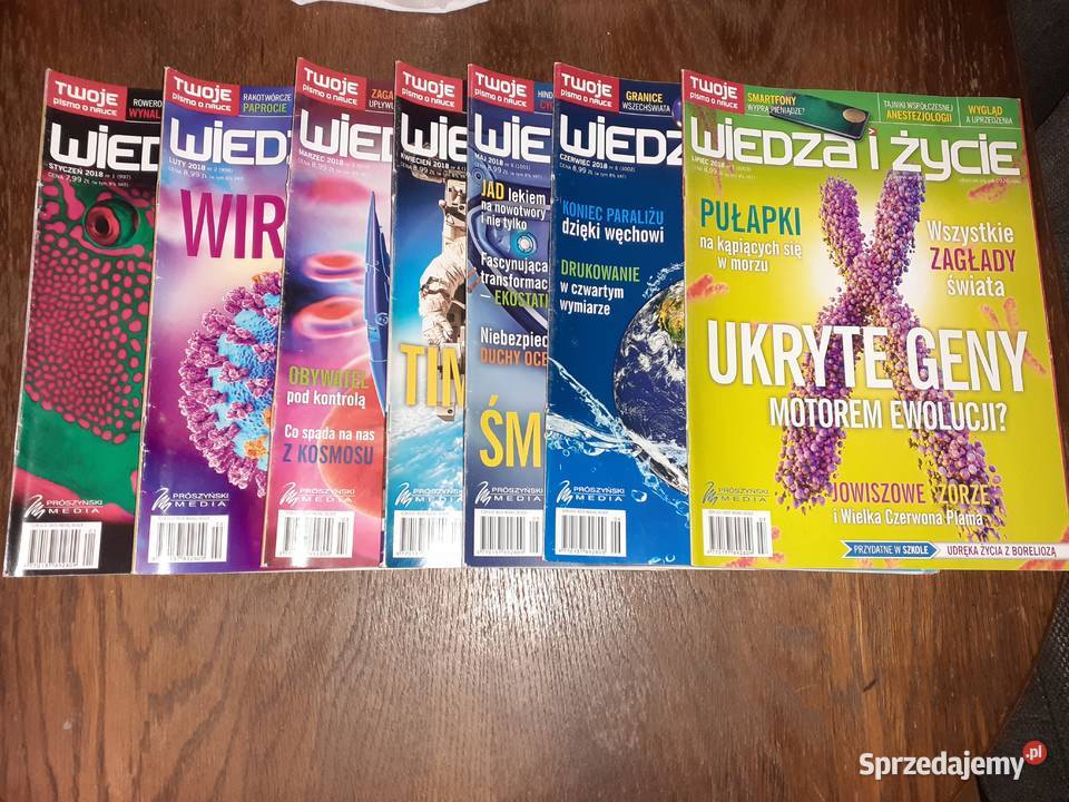Zestaw czasopism Wiedza i Życie 20122018 i 2020 Rypin