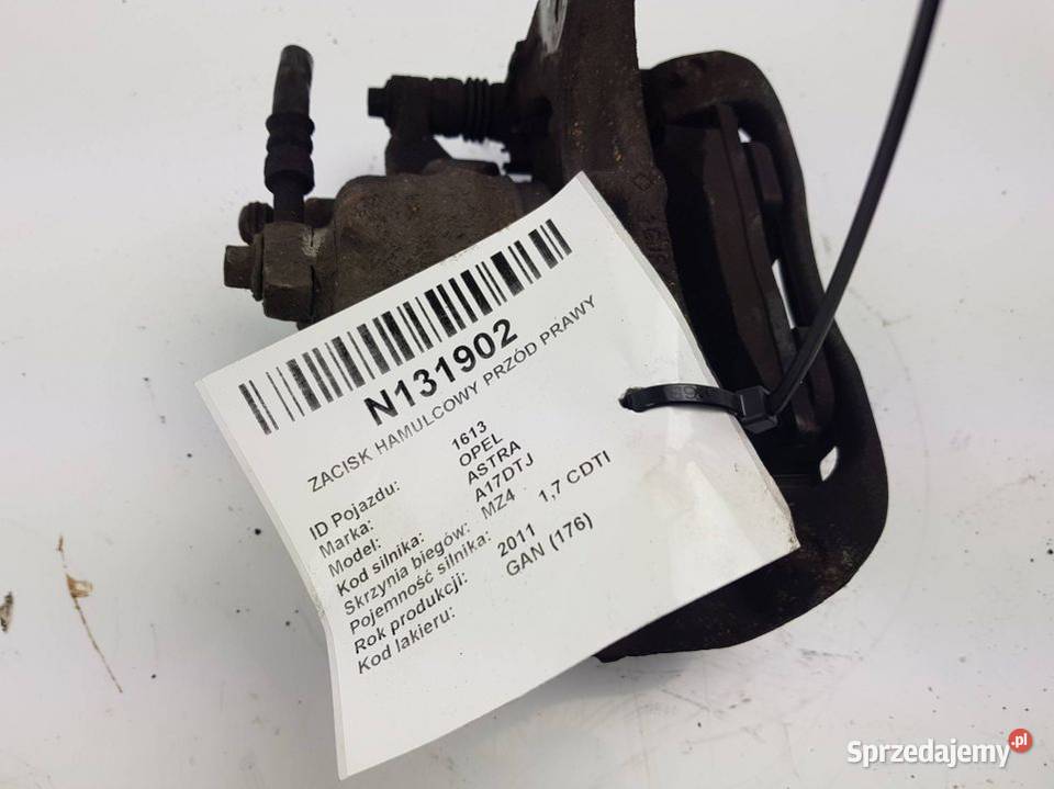 ZACISK HAMULCOWY PRZÓD PRAWY 17CDTI ASTRA J sprzedam