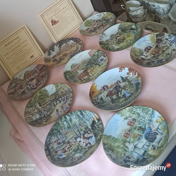 Talerz Życie na farmie Wg obrazów Bjrna Gidstama Gdańsk