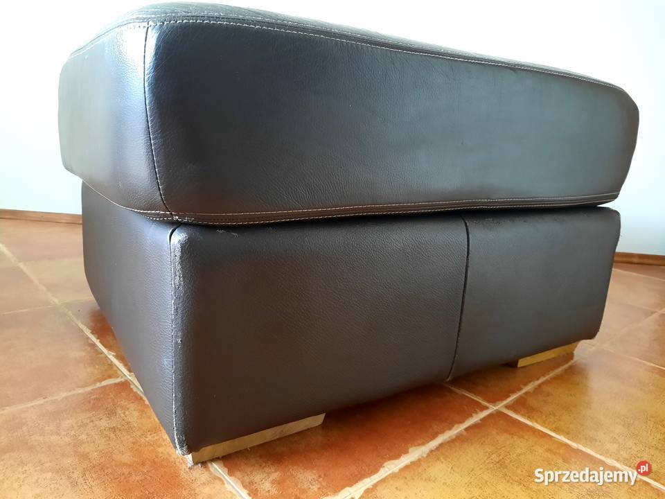 Duża pufa skórzana Lublin