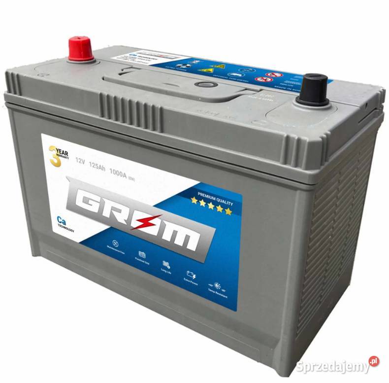 Akumulator GROM Premium 12V 125Ah 1000A CAT Grudziądz