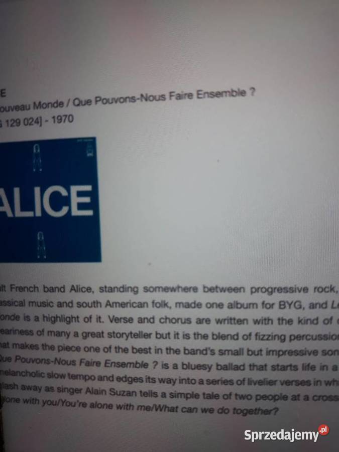 Archiwum prog Symphonic rocka ALICE Alice 1970 Rzeszów sprzedam