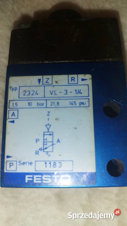 Zawór pneumatyczny Festo VL314 FESTO typ 2324 Pozostałe Bydgoszcz