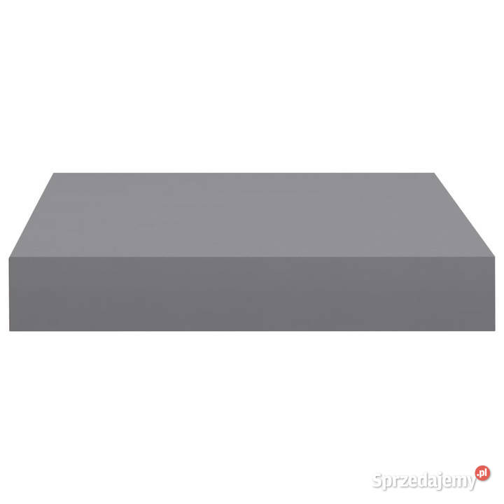 Wisząca półka ścienna szara 23x235x38 MDF mazowieckie