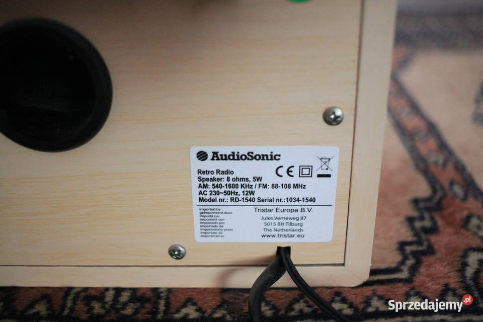Radioodtwarzacz AUDIOSONIC Retro RD1540 Pszczyna
