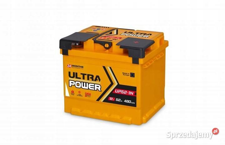 Akumulator Ultra Power 12V 52Ah 480A P Ukraina Łopuszno
