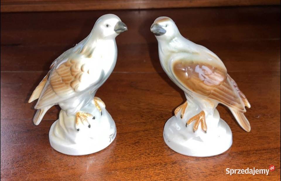 Para Figurka porcelanowa Ptaszki Sokół Gdańsk