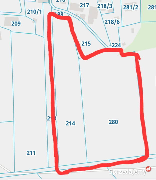 Sprzedam działkę budowlaną woda Ogonowice