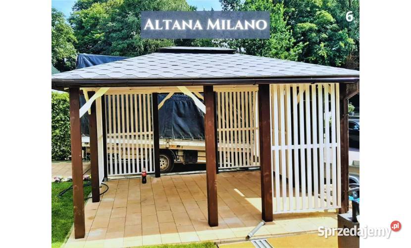 Altanka MILANO drewniana altana pergola ogrodowa Warszawa