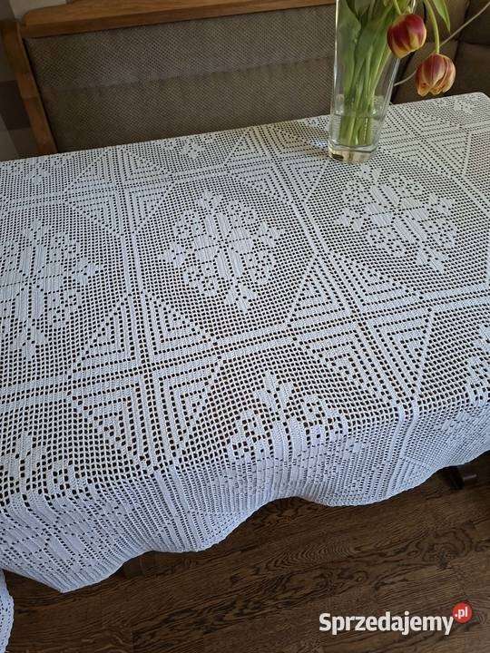 Obrus szydełkowy rękodzieło