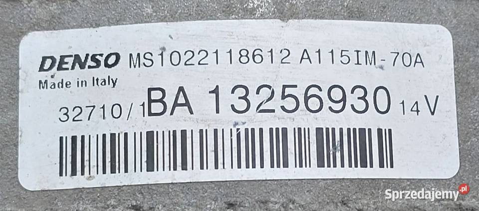 ALTERNATOR DO REGENERACJI FIAT OPEL 13 CDTI