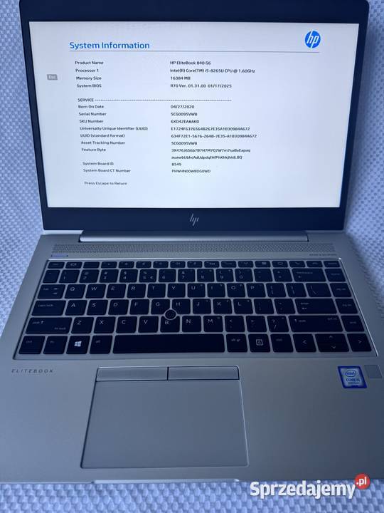 Laptop HP Elitebook 840 G6 Kraków sprzedam