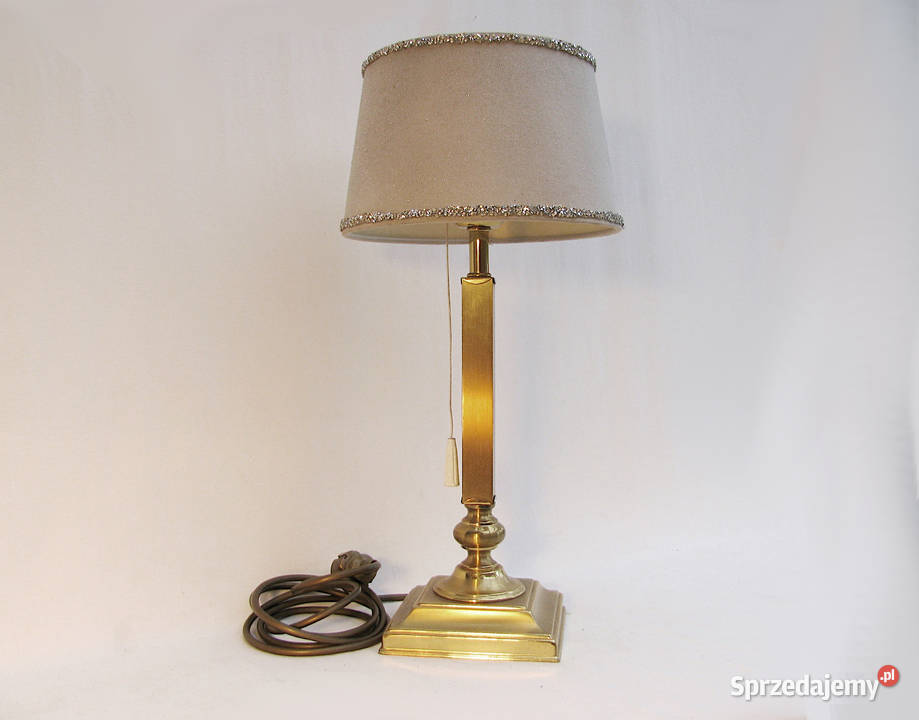 Lampka nocna mosiądz Kolumna zachodniopomorskie Szczecinek