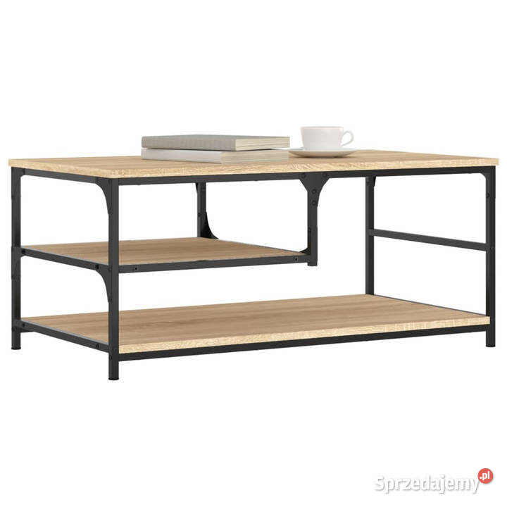 Stolik kawowy dąb sonoma 90x49x40 materiał Warszawa