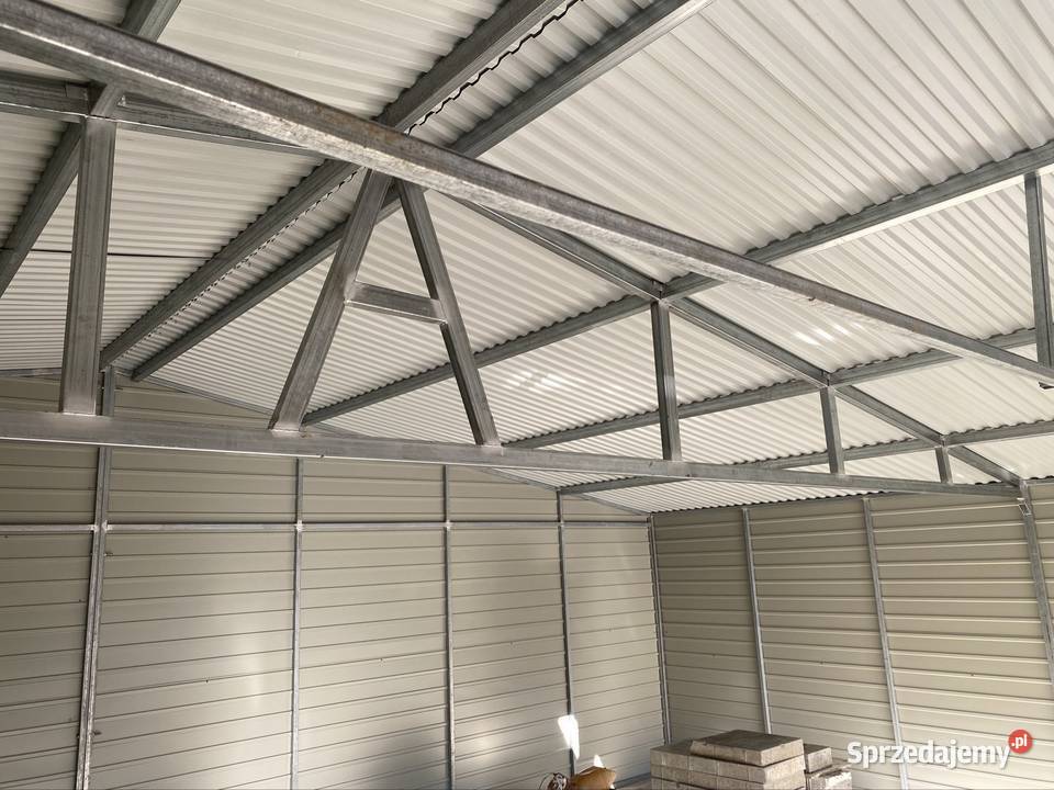 Garaż 9x6 z wiatą w kolorze Orzech mat 54m2 Sprzedaż świętokrzyskie sprzedam