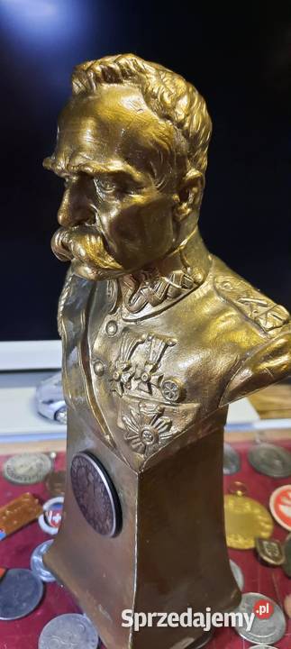 FIGURKA Popiersie Józef Piłsudski 2 Rękodzieło mazowieckie Warszawa