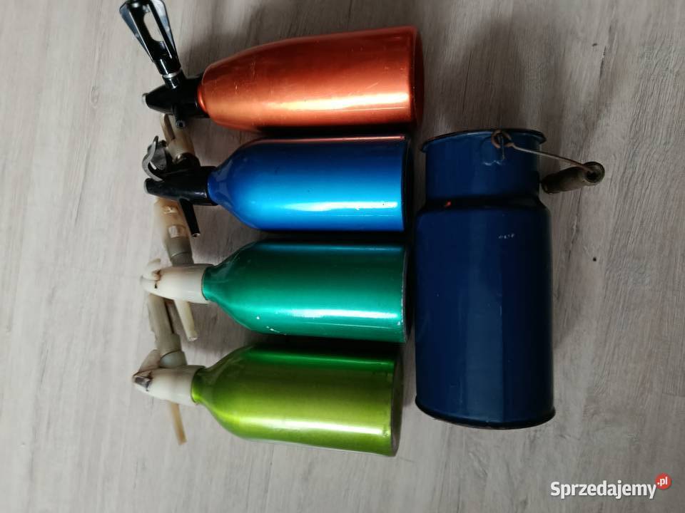 Dwa stare syfony z PRL kanka dekoracja 1 sztukę Choszczno