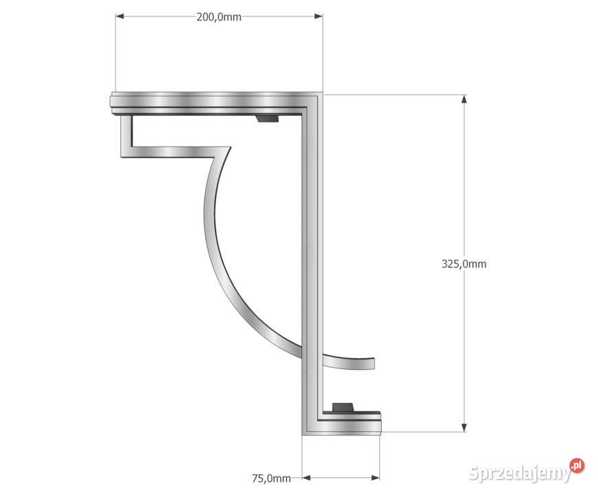 Nierdzewny uchwyt do drzwi szafy Meble Mława