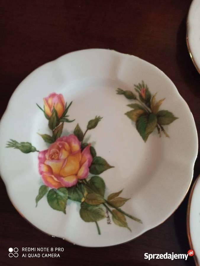 Talerzyk z różami Wheatcroft Roses Roslyn Porcelana i szkło Antyki, Sztuka, Kolekcje Gdańsk