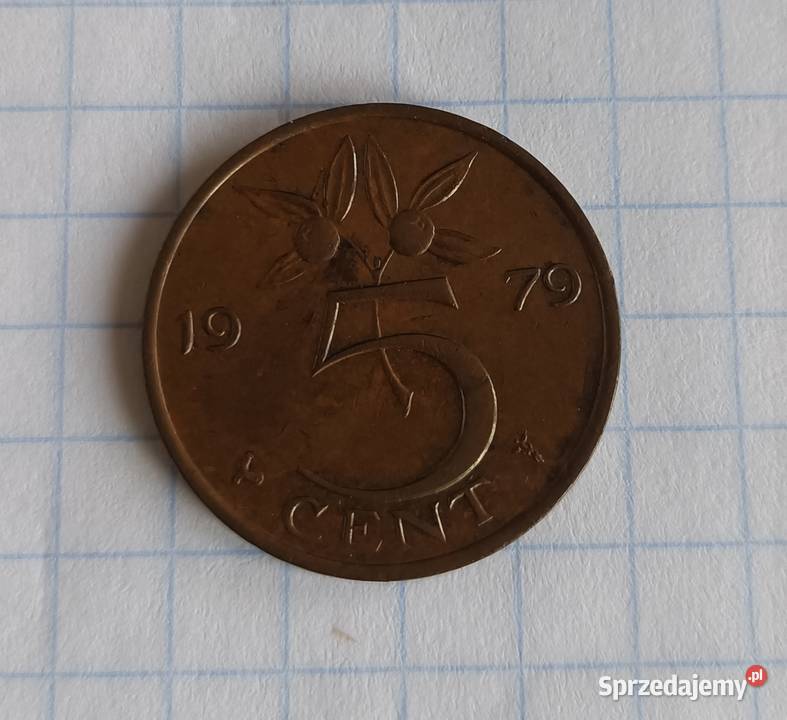 5 CENTÓW 1979 HOLANDIA Piszczac