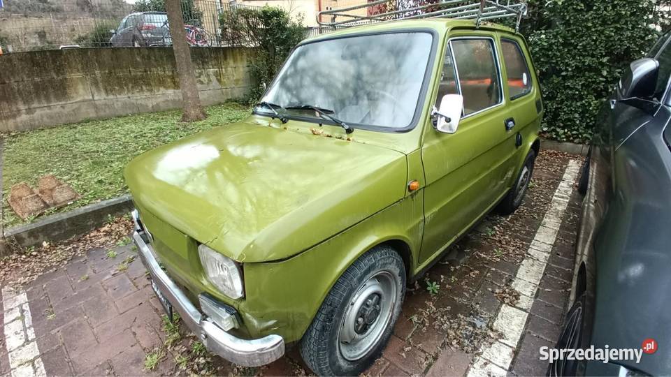 Fiat 126 1974r Rejestracja na białe i żółte manualna Kielce