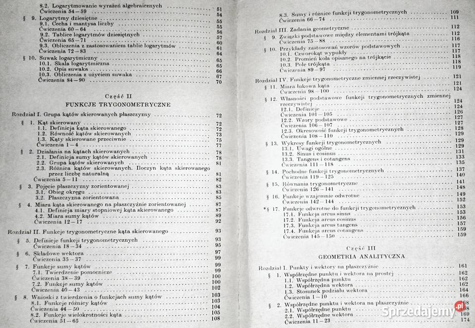 Matematyka kl 3 LO Stefan Straszewicz sprzedam