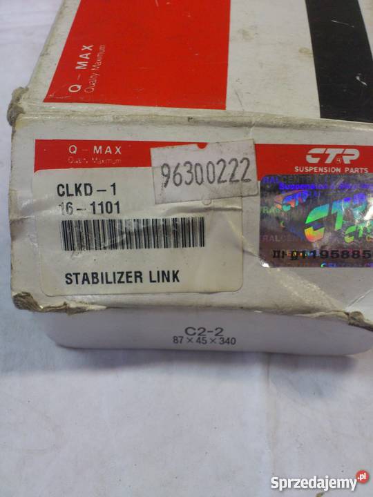 Łącznik stabilizatora tył Daewoo Nubira 96300222 osobowe Zawieszenie i układ kierowniczy