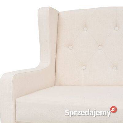 vidaXL Fotel kremowy tkanina245449 Warszawa