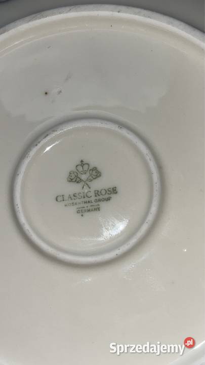 Patera SygRosenthal Model Molire Biała Z chabrem Gdańsk
