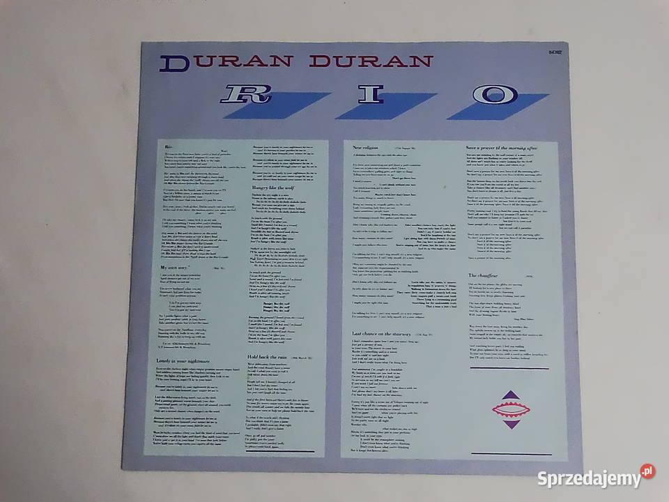 Duran Duran Rio pyta winylowa wydanie EMI lubelskie Biłgoraj
